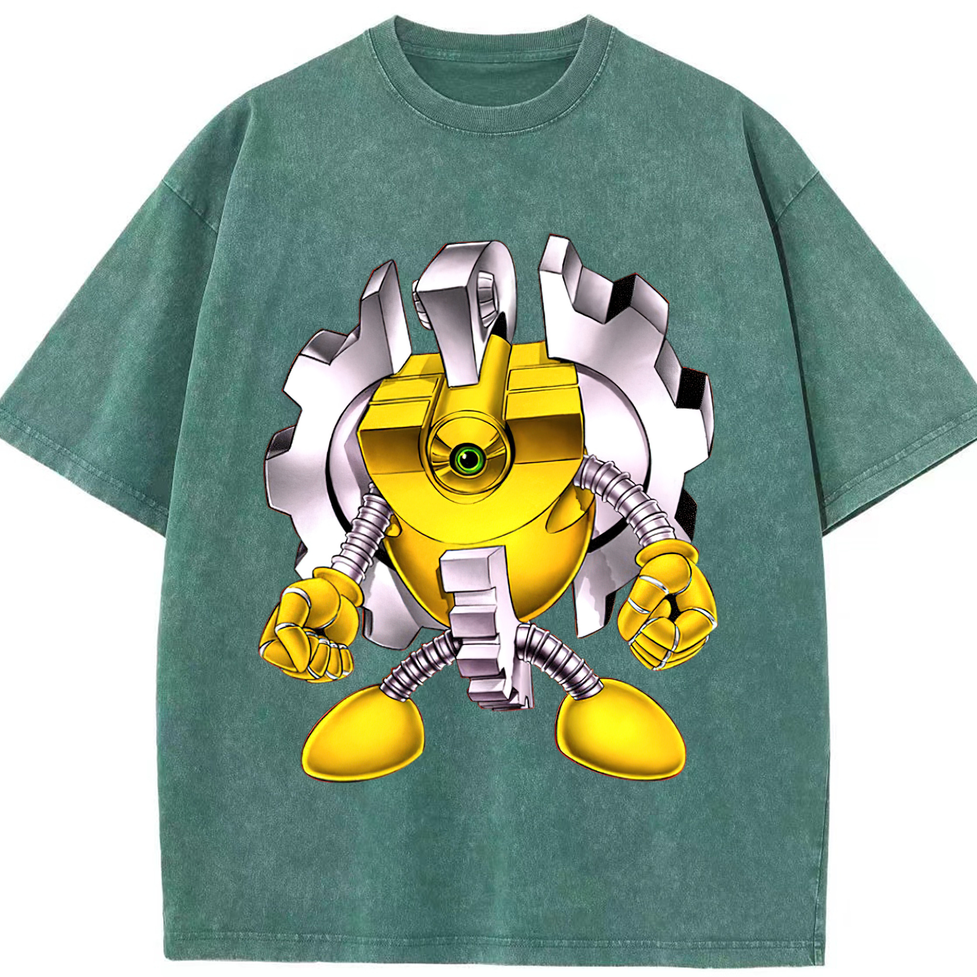 （画像用） 遊☆戯☆王 Yu-Gi-Oh! 綿100% ヴィンテージ風 半袖Tシャツ（フロントプリント）